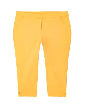 Abbotsford Light Weight Twill Capri Pant | Yellow