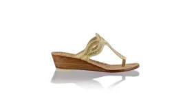 Africa 35mm Wedge - Ivory & Gold