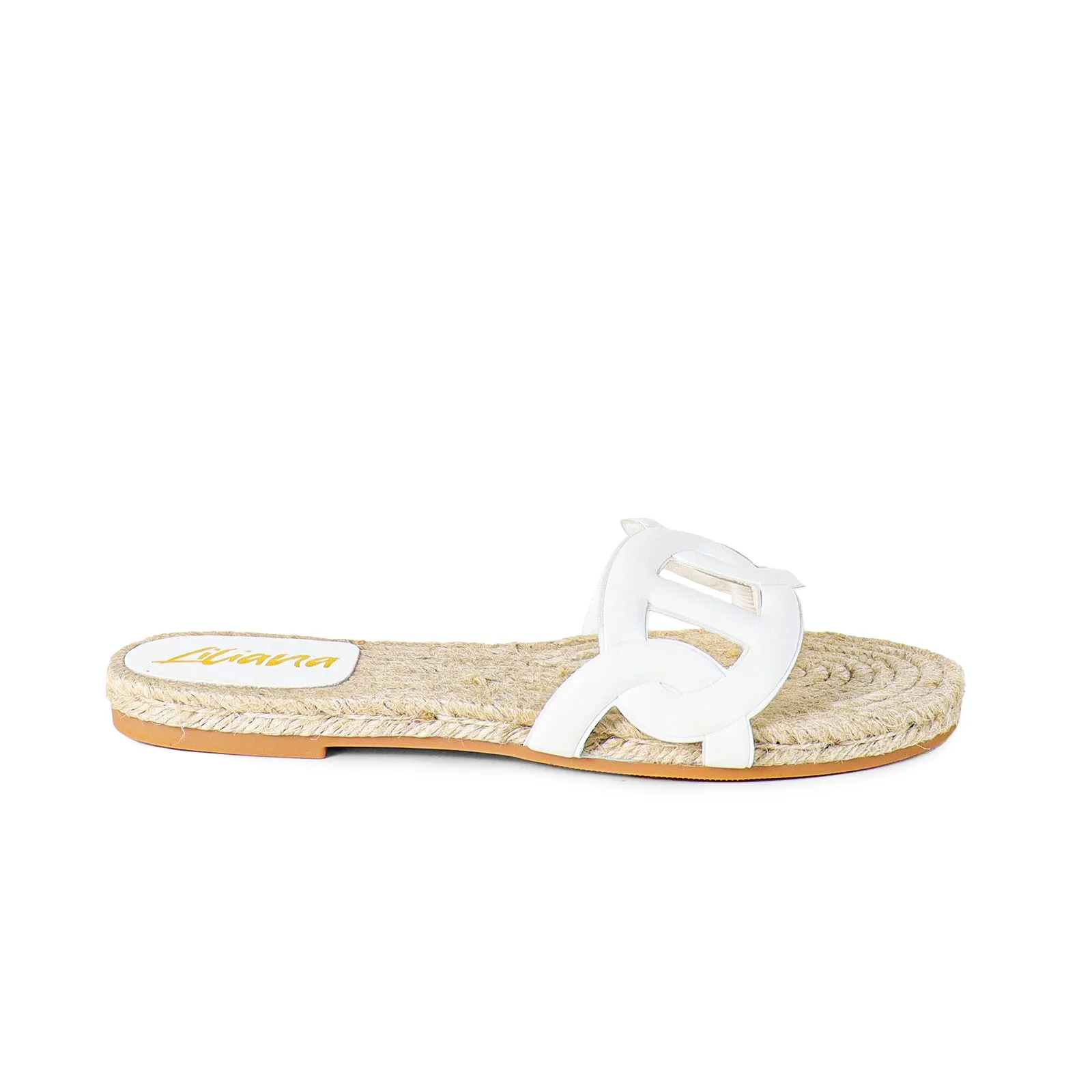 AILEEN-1 ESPADRILLE SANDAL WITH PU FOAM UPPER-WHITE