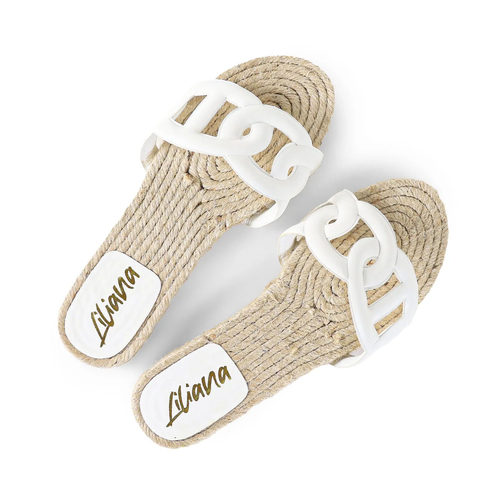 AILEEN-1 ESPADRILLE SANDAL WITH PU FOAM UPPER-WHITE