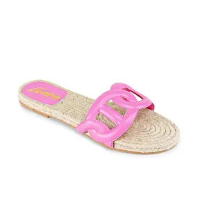 AILEEN-1 PU FOAM UPPER ESPADRILLE SANDAL - PINK