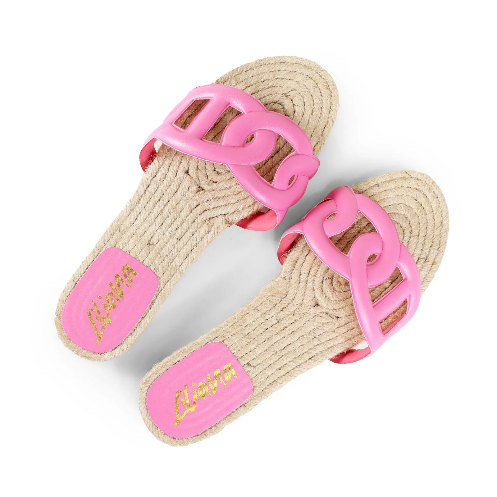 AILEEN-1 PU FOAM UPPER ESPADRILLE SANDAL - PINK