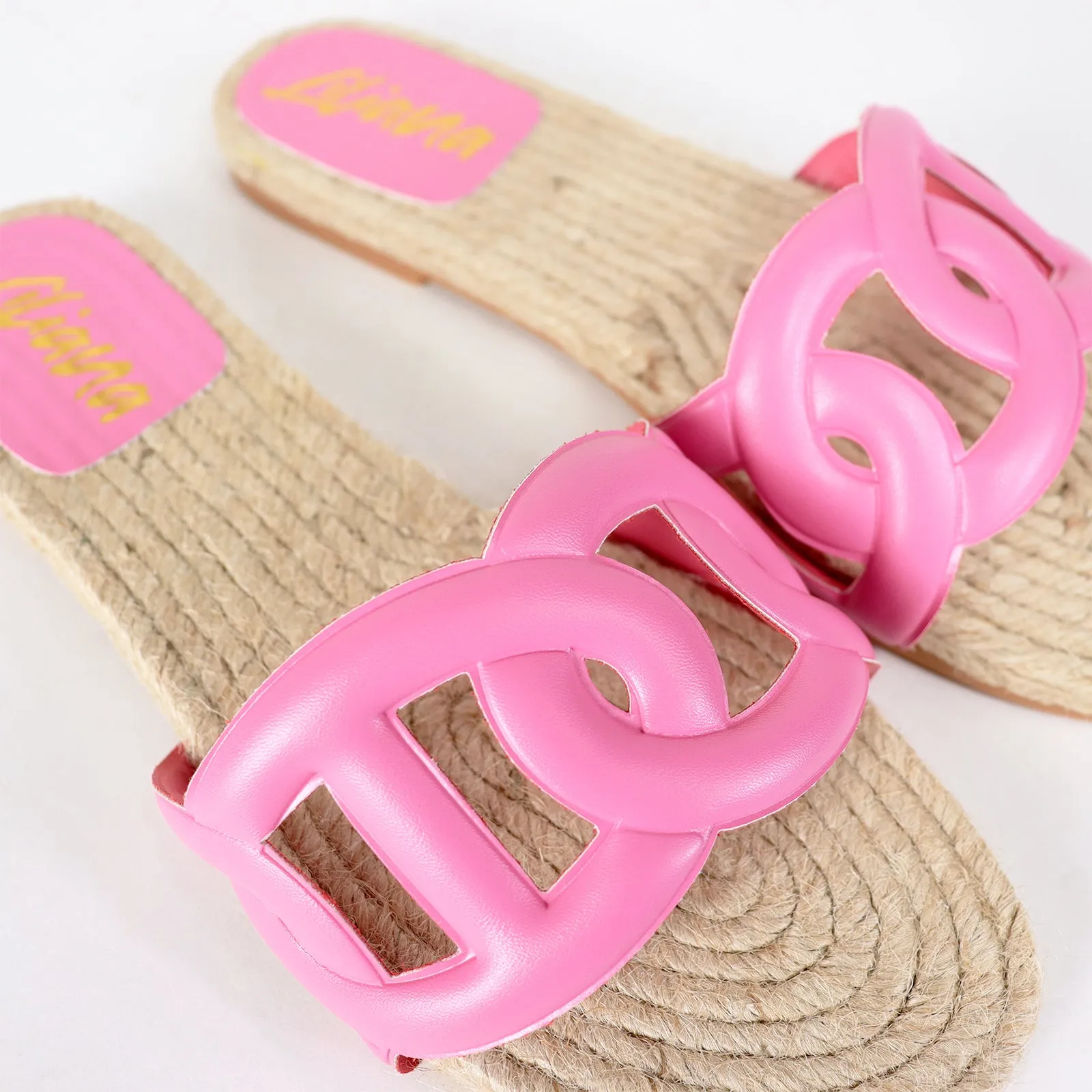 AILEEN-1 PU FOAM UPPER ESPADRILLE SANDAL - PINK