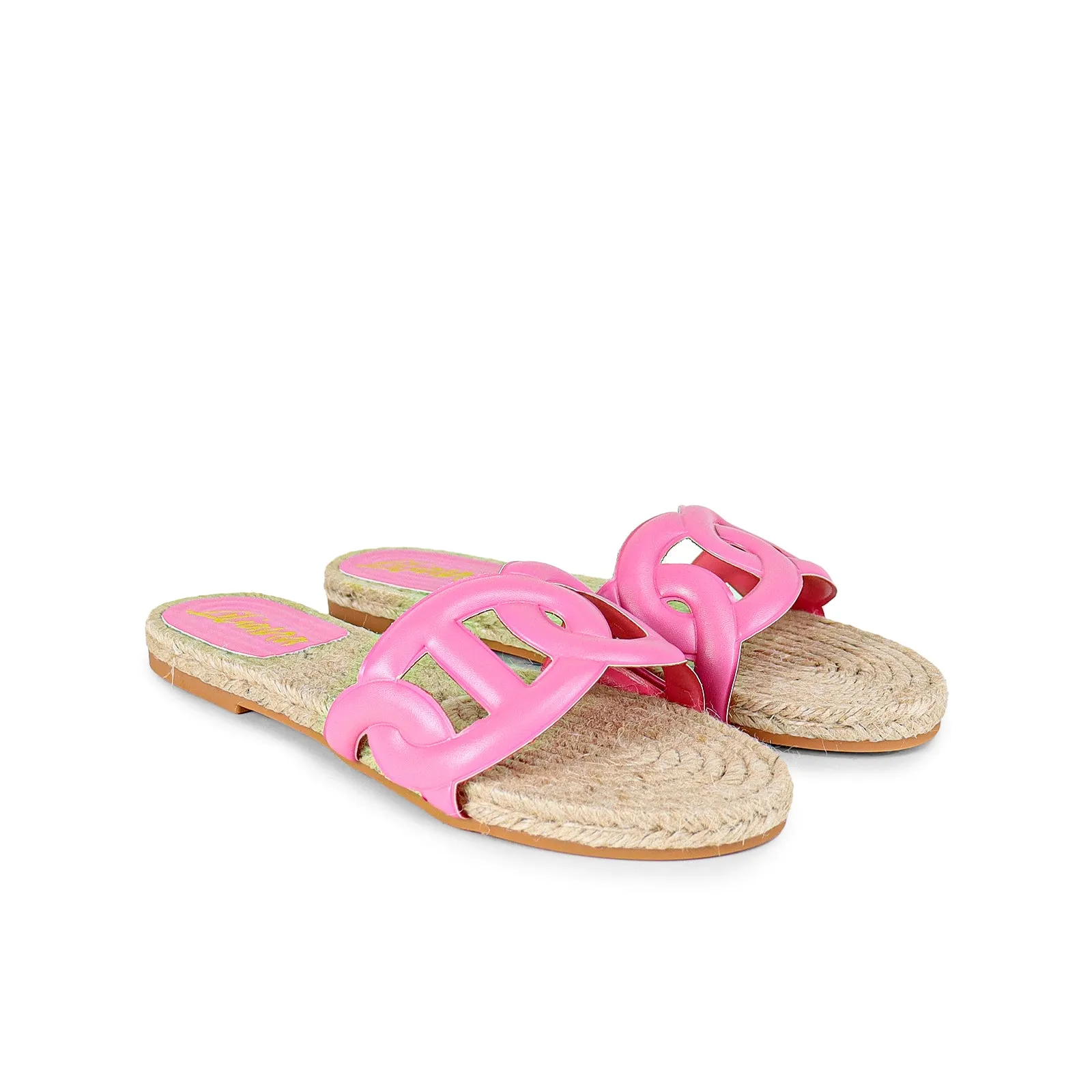 AILEEN-1 PU FOAM UPPER ESPADRILLE SANDAL - PINK