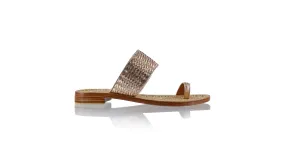 Arini 20mm Flat Woven -  Rose Gold