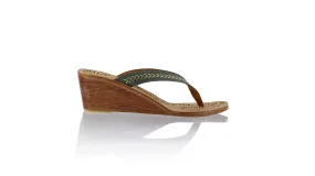 Ayu 50mm Wedges - Grey & Gold