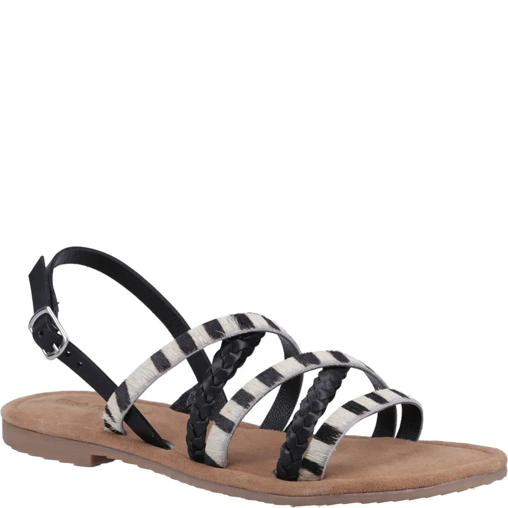 Black Amanda Strappy Sandals