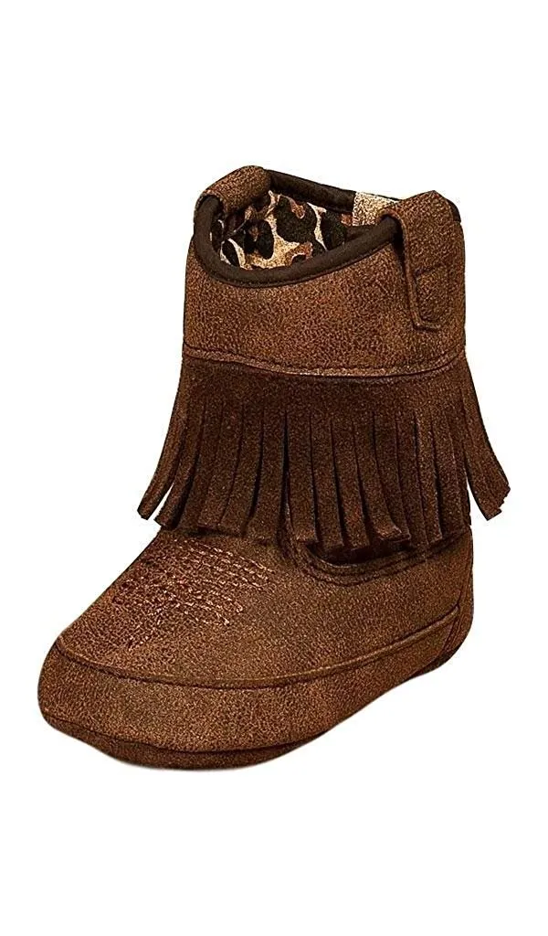 Blazin Roxx Baby Girl's Annabelle Fringe bucker Boots, Man Made, Rubber