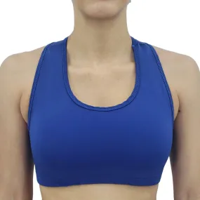 Blueberry Solid Color Sports Bra