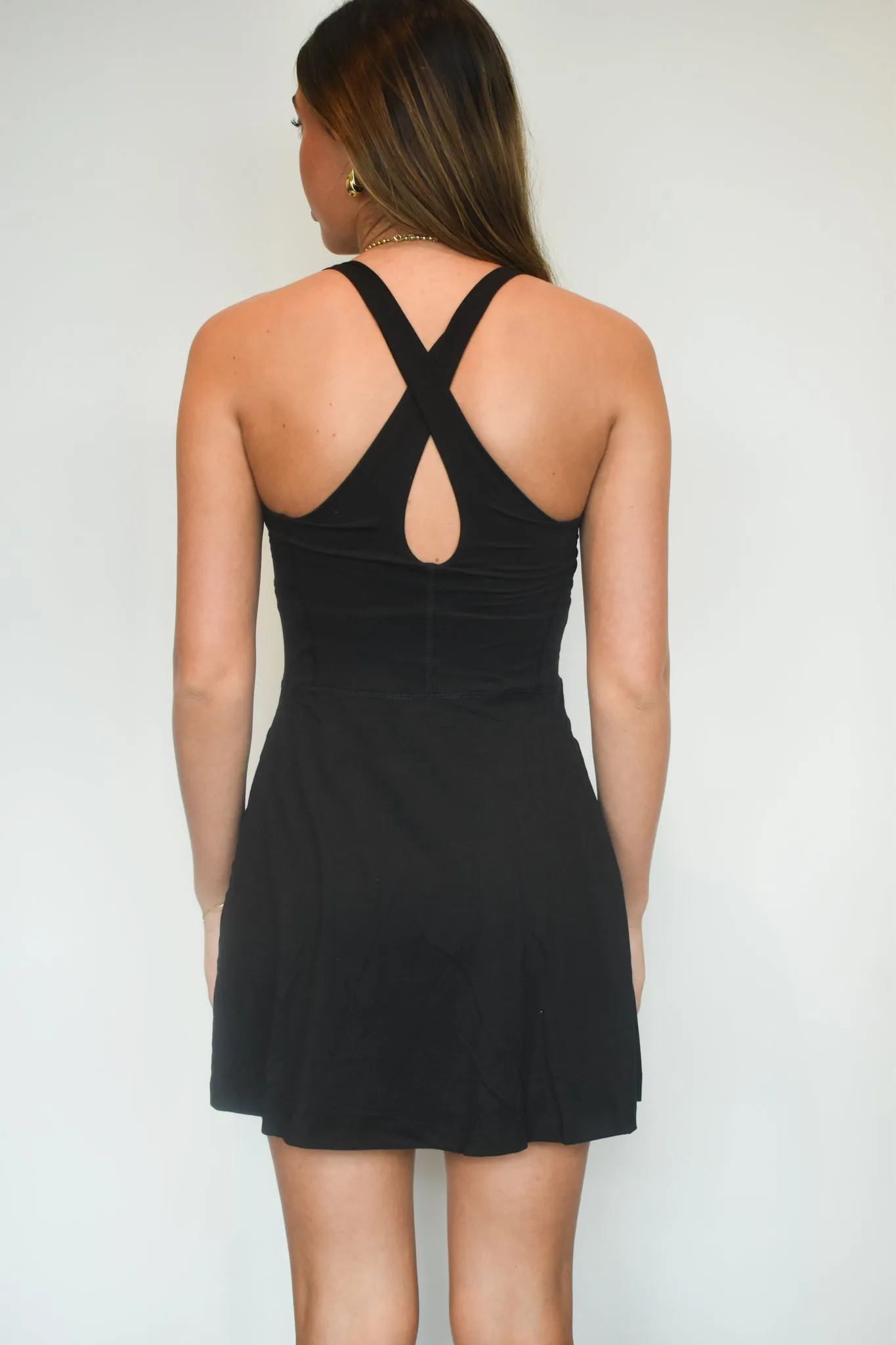 Butter Soft Romper Dress- Black