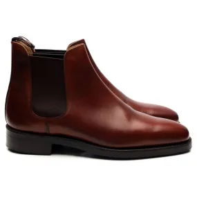 'Chelsea' Tan Brown Leather Chelsea Boots UK 6 E