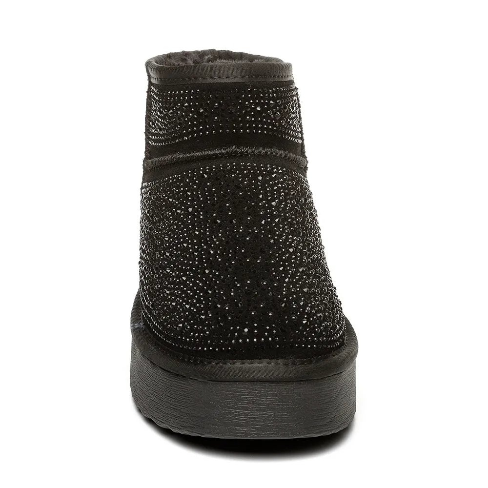 Clydes Bootie BLACK STONE