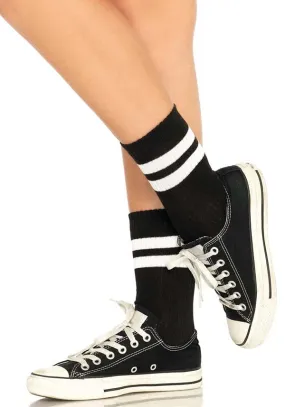 Corrie Black & White Stripe | SOCKS