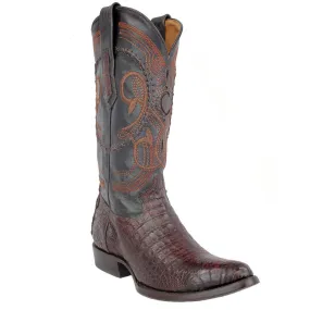 Cuadra Men's Lumber Whisky Caiman Belly Cowboy Boots