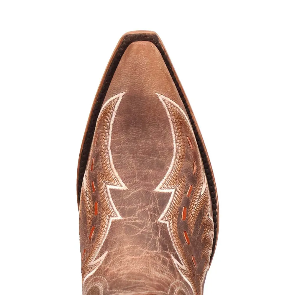 Dan Post Men's Racer Tan Leather Western Boots