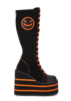 Detention Jack O Lantern Platform Sneakers