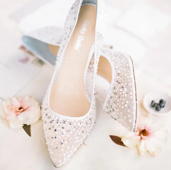 Elsa - Sequin Crystal Wedding Shoes