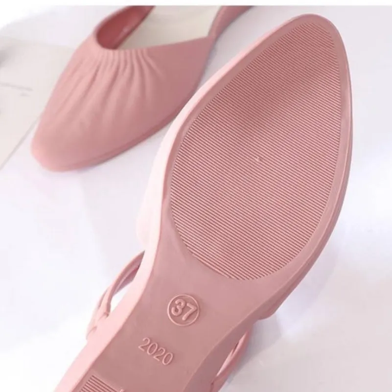 Fashion Elegant High-end Pointed Women's Half Slippers Model - 2020