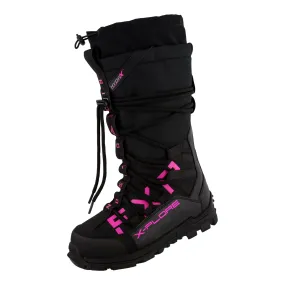 FXR X-Plore Snowmobile Boots Black/Fuchsia