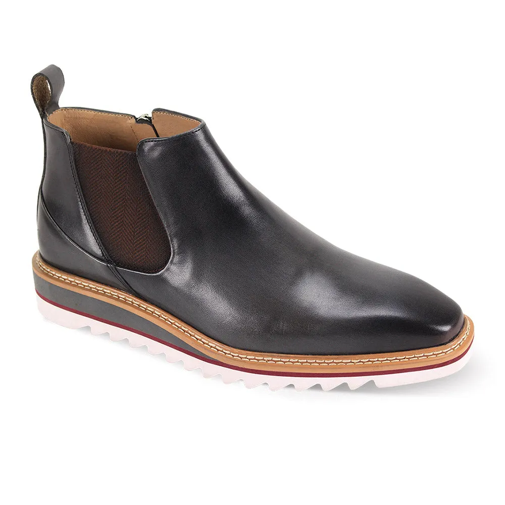 Giovanni Royce Patina Leather Chelsea Boots