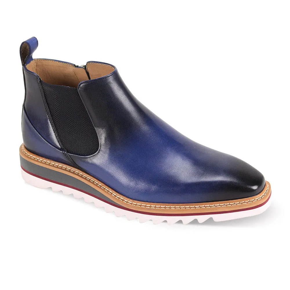 Giovanni Royce Patina Leather Chelsea Boots