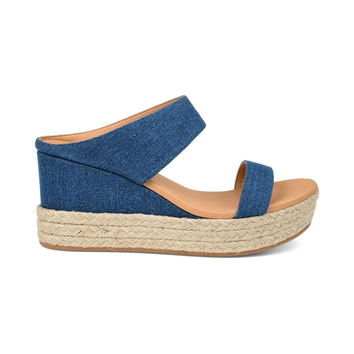 Journee Collection Womens Alissa Padded Insole Slip On Espadrilles