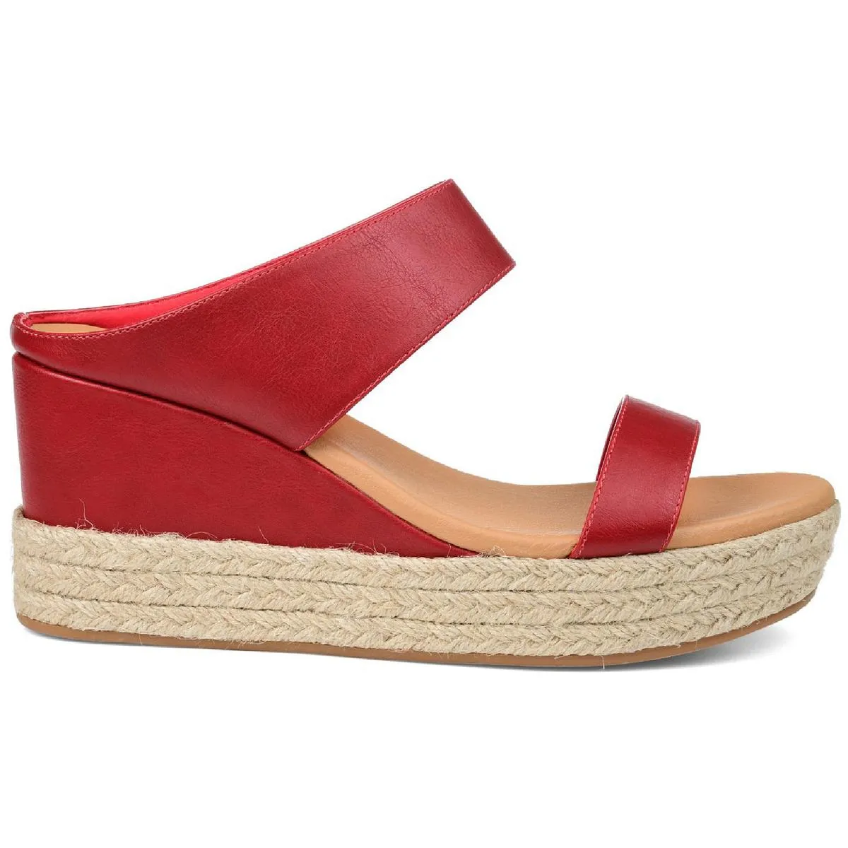 Journee Collection Womens Alissa Padded Insole Slip On Espadrilles