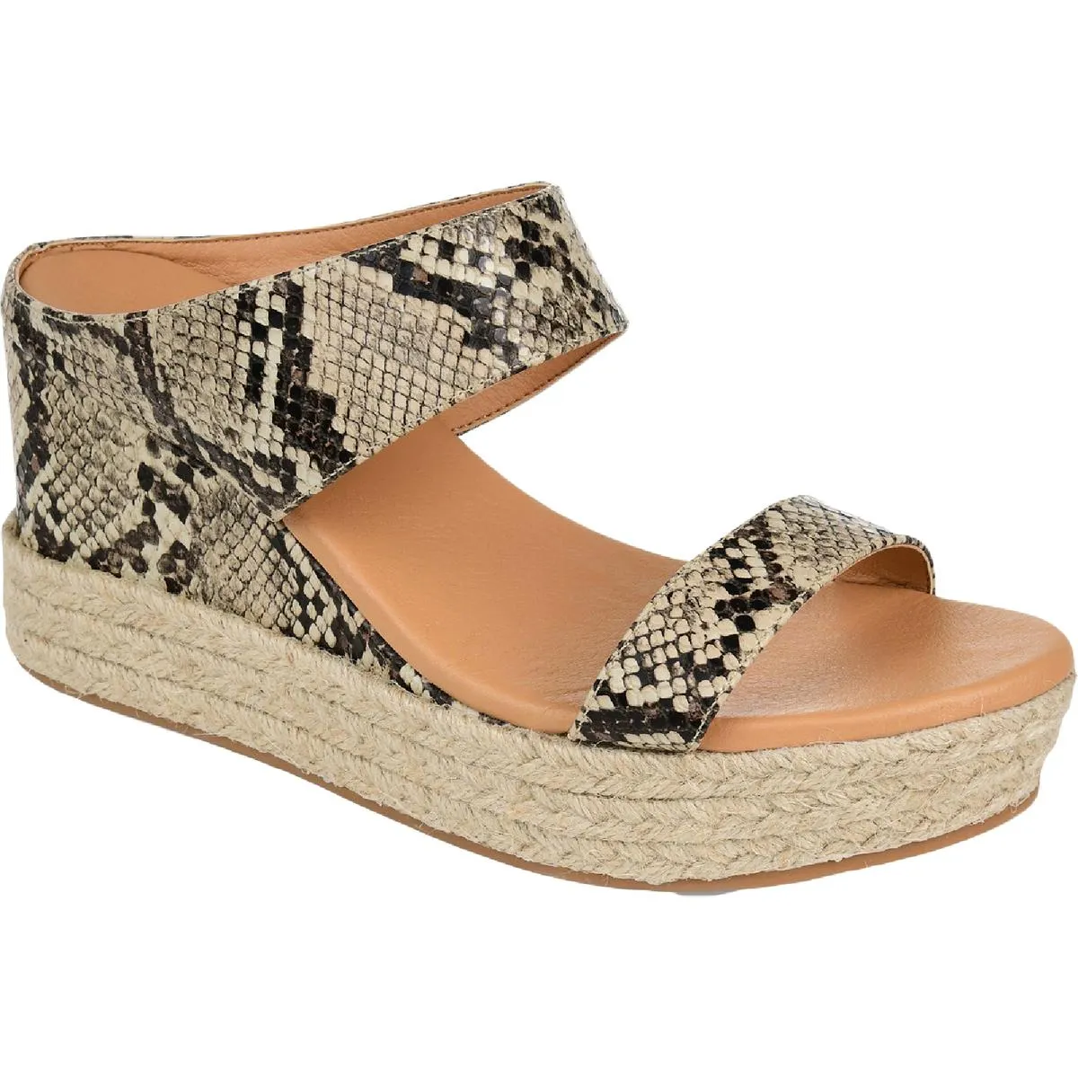 Journee Collection Womens Alissa Padded Insole Slip On Espadrilles