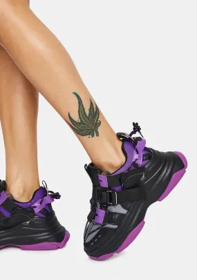 Lilac Astro Stomp Platform Sneakers