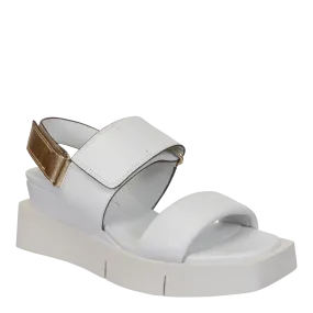 PARADOX in CHAMOIS Wedge Sandals