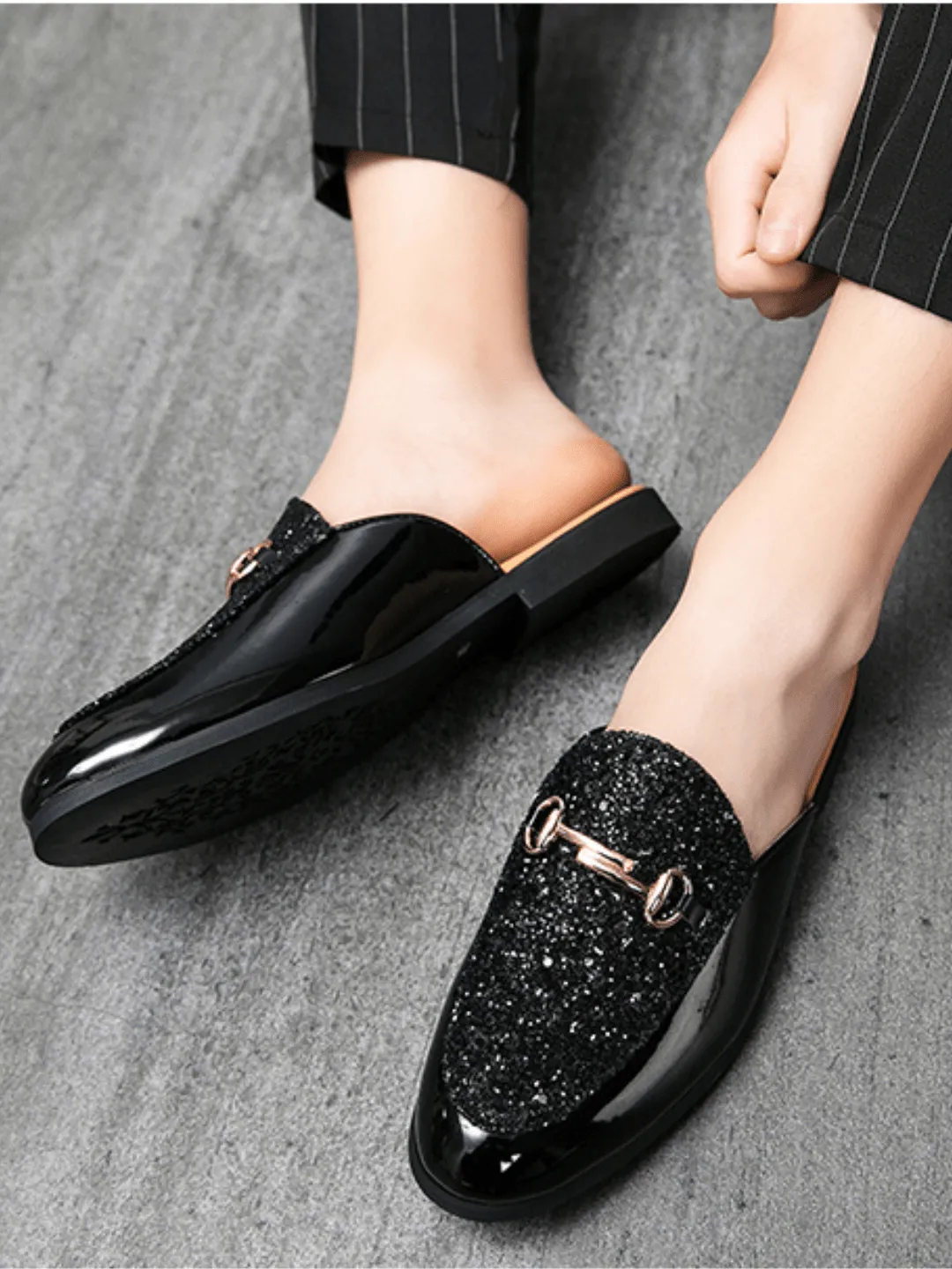 Pointed-toe Half-slippers  na1137