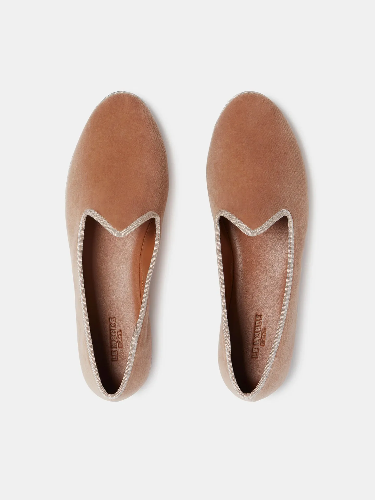 Soft Venetian Slipper / Beige Velvet