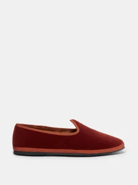 Soft Venetian Slipper / Brick Velvet