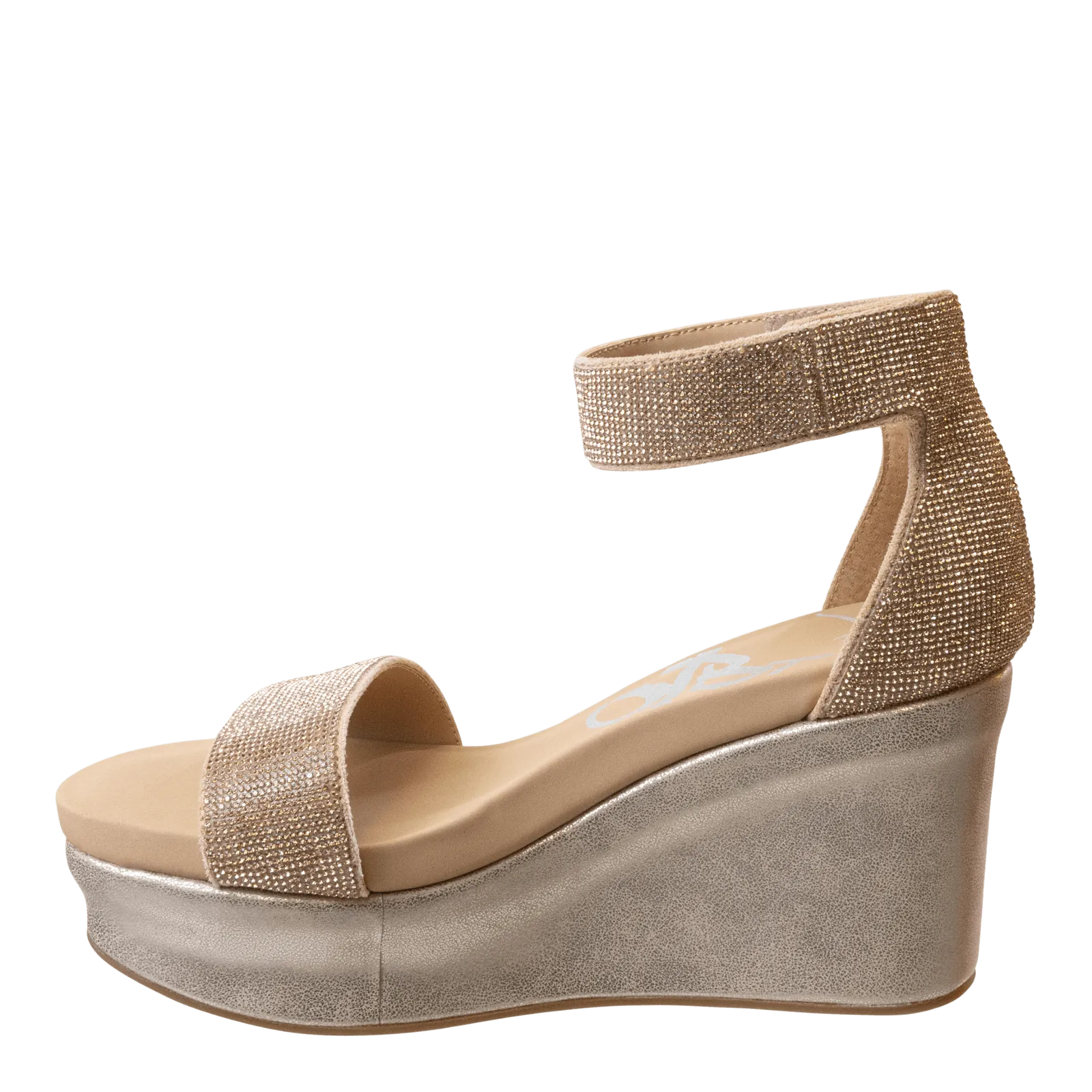 STATUS in ROSE GOLD Wedge Sandals