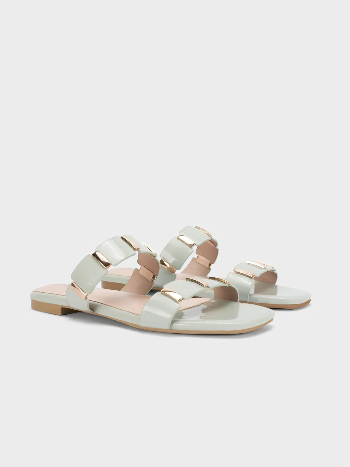 T Women's "OSCAR" Flat Summer Open-Toe Slippers