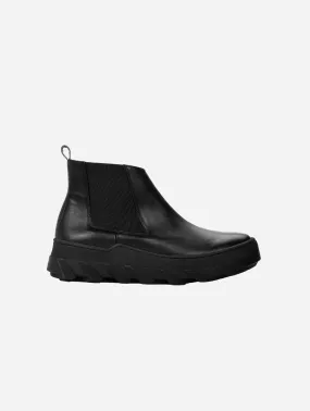 Tiger Women's Corn Leather Vegan Chelsea Boots | Black