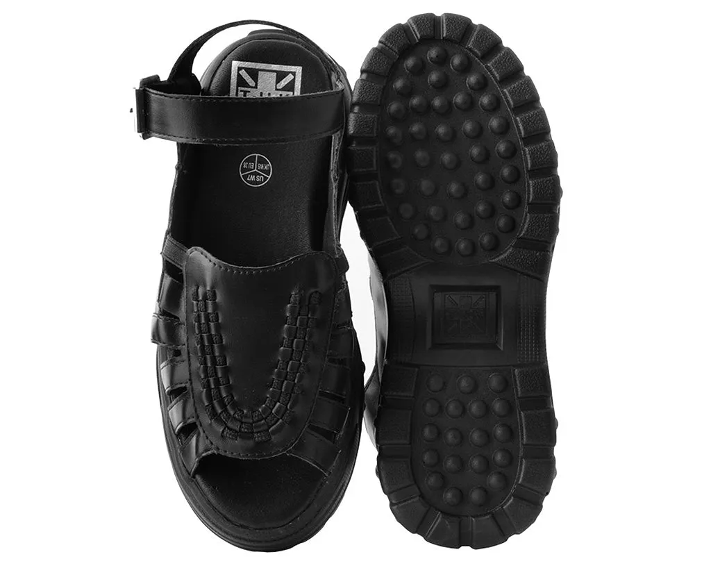 T.U.K BLACK WAVE PLATFROM CRPR SANDAL