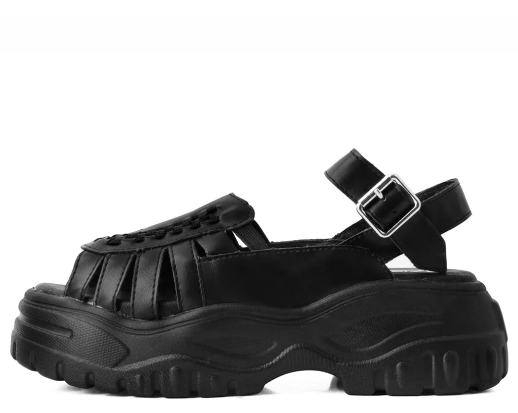 T.U.K BLACK WAVE PLATFROM CRPR SANDAL