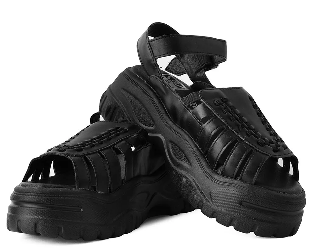 T.U.K BLACK WAVE PLATFROM CRPR SANDAL