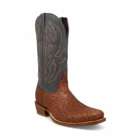 Twisted X Men's Chestnut Ostrich & Dark Grey Reserve Boot MXPL002