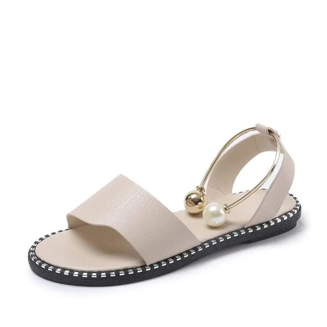 Women Sandals Flip Flops 2018 New Summer Fashion Rome Slip-On