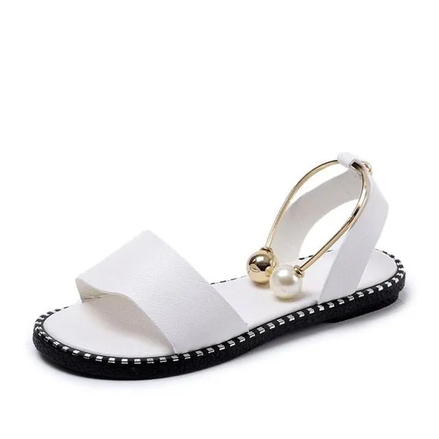 Women Sandals Flip Flops 2018 New Summer Fashion Rome Slip-On