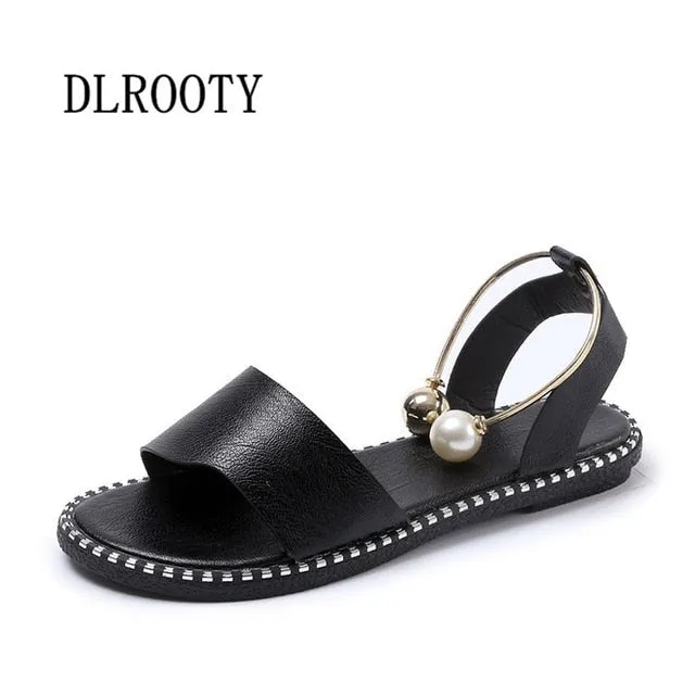 Women Sandals Flip Flops 2018 New Summer Fashion Rome Slip-On