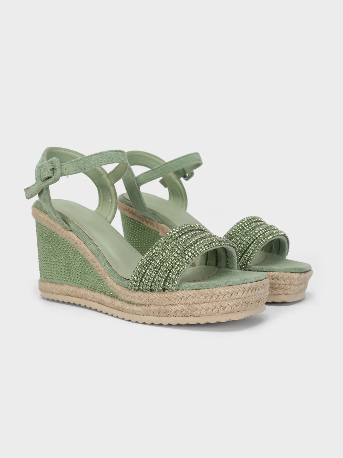 Womens "ROSINA" Wedge Comfy Sandals